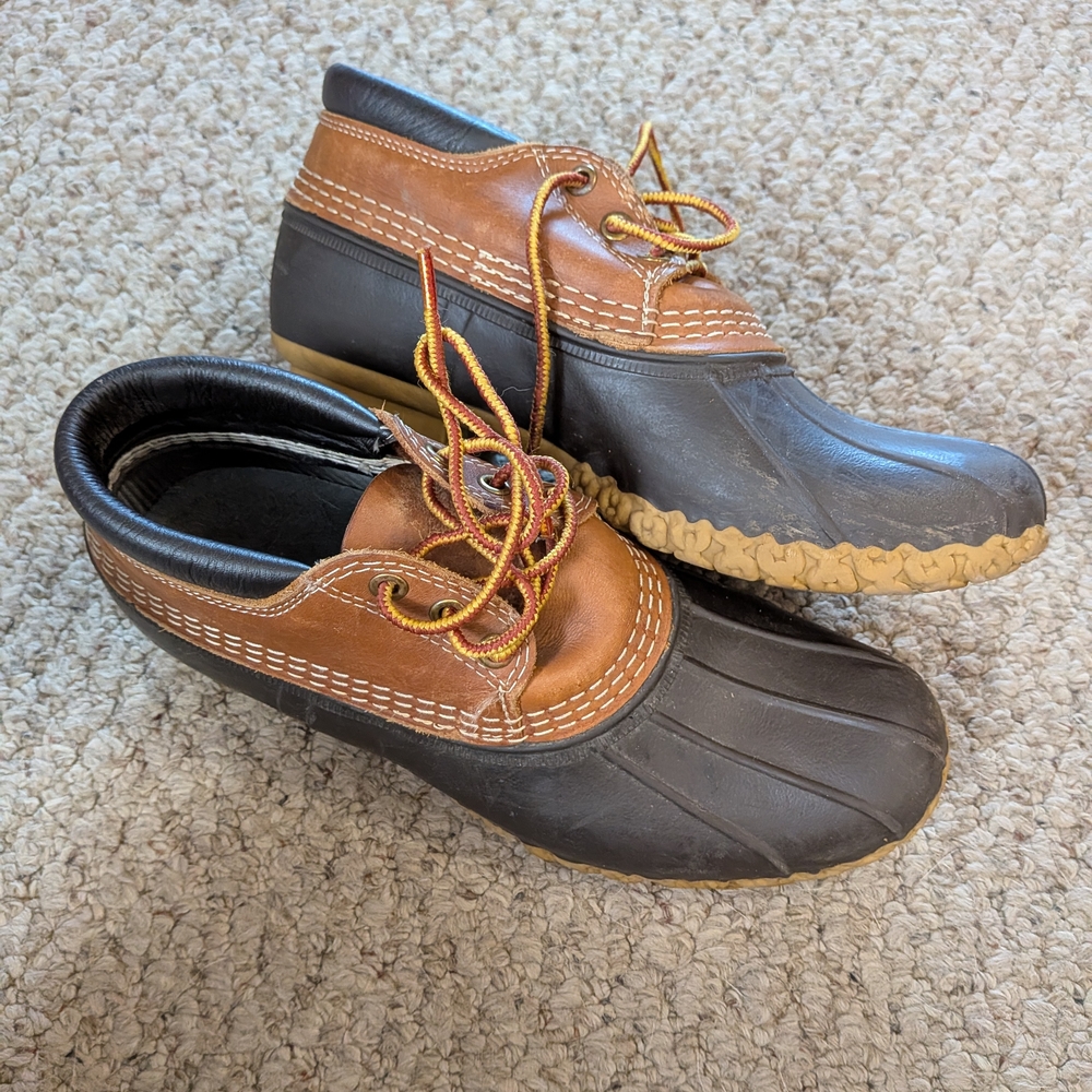LL Bean Brown and Black Duck Shoes